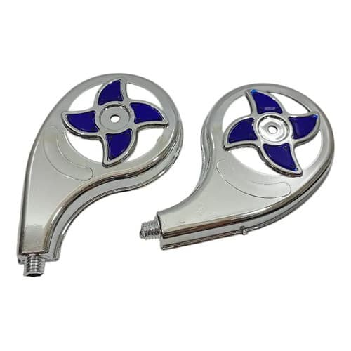 Par Calota Calotinha 4 Pontas Azul Forti Ar Caminhao Azul