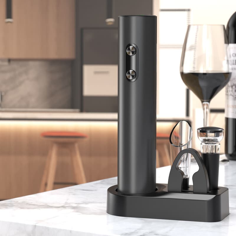 Abridor de vinho elétrico doméstico recarregável abridor de vinho multifuncional conjunto abridor de cerveja