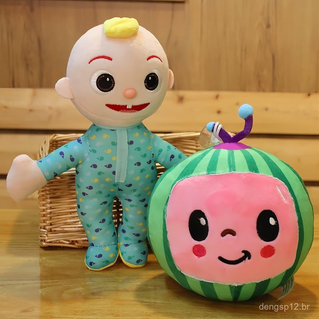 Brinquedo de pelúcia de melancia super macio e fofo, um presente divertido para meninos e meninas.