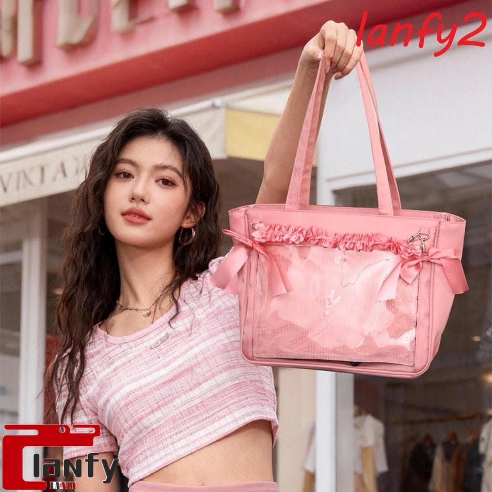 LANFY Bolso Transparente Itabag , Bolsa De Ombro Arco Ita Estilo Japonês De Grande Capacidade , Doce