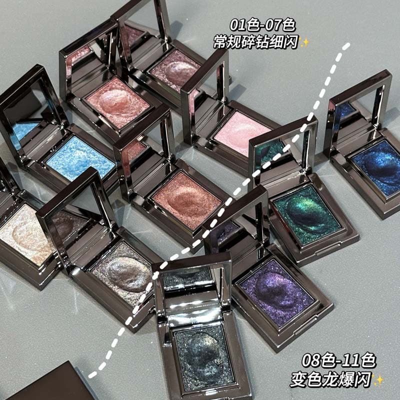 Diamantes piscantes fumados!HERORANGE Sombra Monocromática Diamante Perolado Iluminando Batatas Picadas Roxo Azul