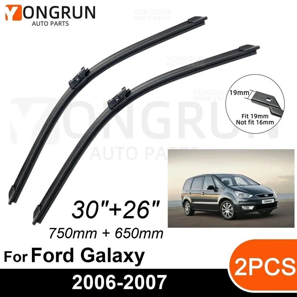Limpadores De Para-Brisa Dianteiro De Carro , Ford Galaxy 2006-2007 , Lâmina De Borracha 30 " + 26 " , Acessórios De 200