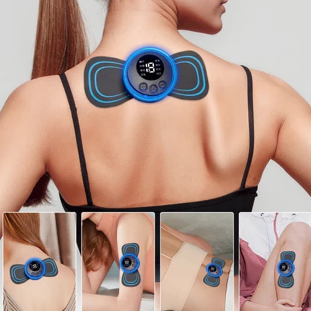 Massageador Portátil Recarregável Dor Pescoço Coluna Pernas