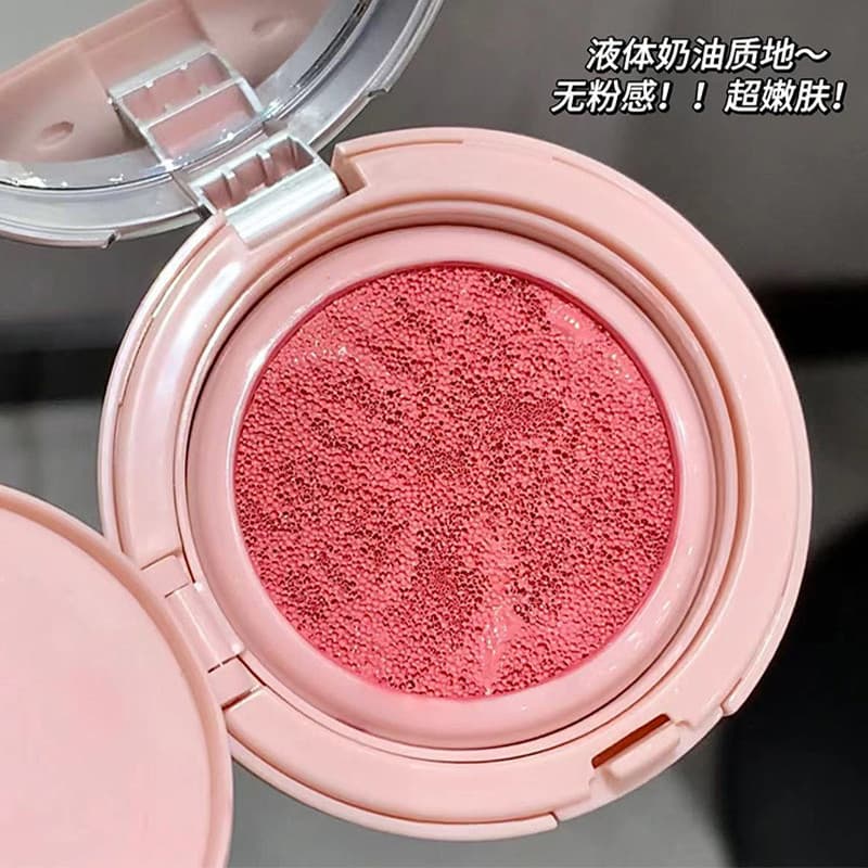 Paleta de Blush com almofada de ar 2025 Novo estilo de expansão Cor retrátil Monocromático Fosco Puro Desejo Genuíno Nat