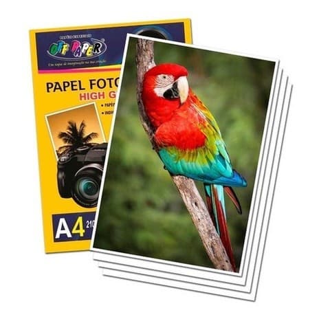 Kit 3 Papel Fotográfico Brilhante Glossy 180g A4 C/50 Folhas