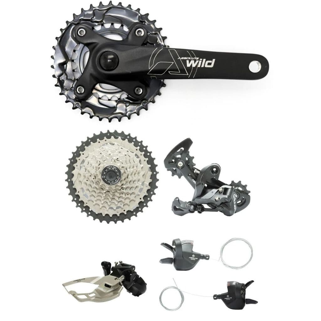 Kit Grupo Transmissão Completo Bike 2x9v K7 11x40 Absolute
