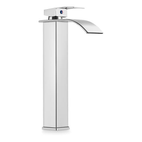 Torneira Banheiro Cuba Alta/Baixo Cascata Inox Bancada 100% Metal  Acabamento Brilhante