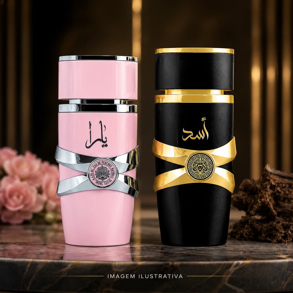 Kit 2 Bodysplash Perfume Masculino E Feminino Arabe Importado Fragancia Concentrada