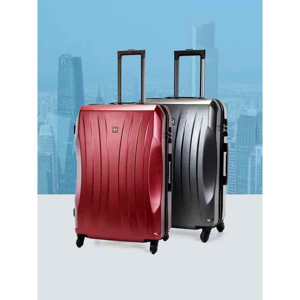 Faca do exército suíço SUISSEWIN Universal Roda Bagagem Trolley Case Feminino 67cm Trendy Masculino Grande Capacidade Ma