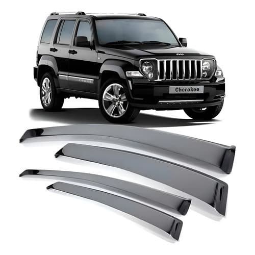 Calha De Chuva Acrilica Fumê Cherokee Limited 4 Portas