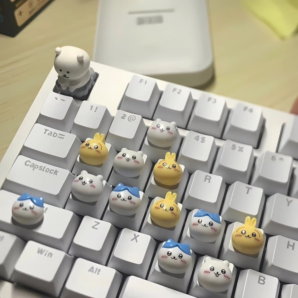 DIY Manicure colisão chaves Jii Kawa teclado teclas tridimensional pequeno oito eua copo de água decoração digitação aux