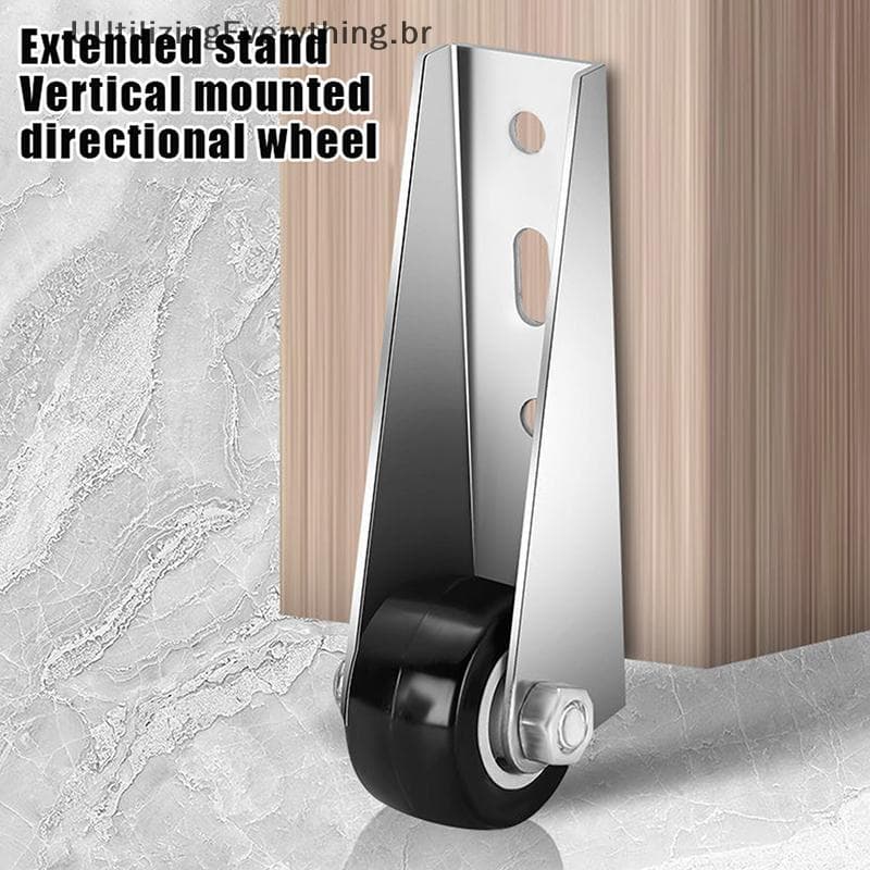 Roda De Suporte De Rolo De Porta Montada Lateral Em Aço Inoxidável UUTIL + Parafusos
