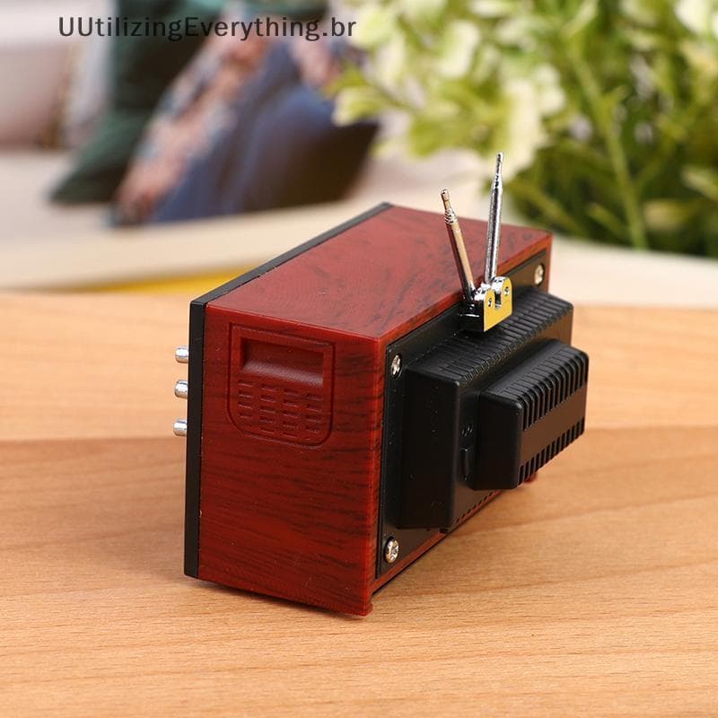UUTIL 1 : 12 Casa De Bonecas Em Miniatura Televisão TV Com Imagem Boneca Móveis Modelo Brinquedo