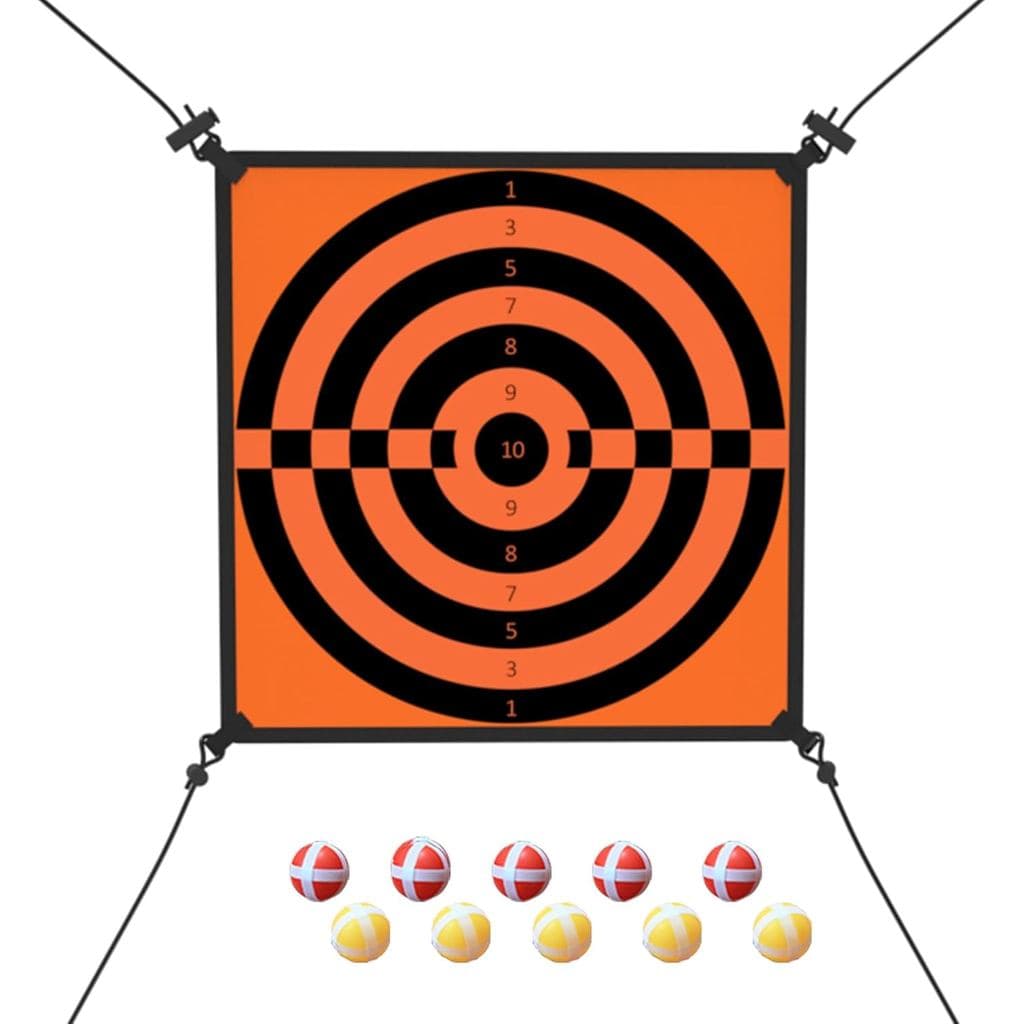 jumpfly Jogo de Trampolim com Alvo para Crianças, Acessórios para Trampolim com 10 Bolas de Arremesso - Jogo Divertido p