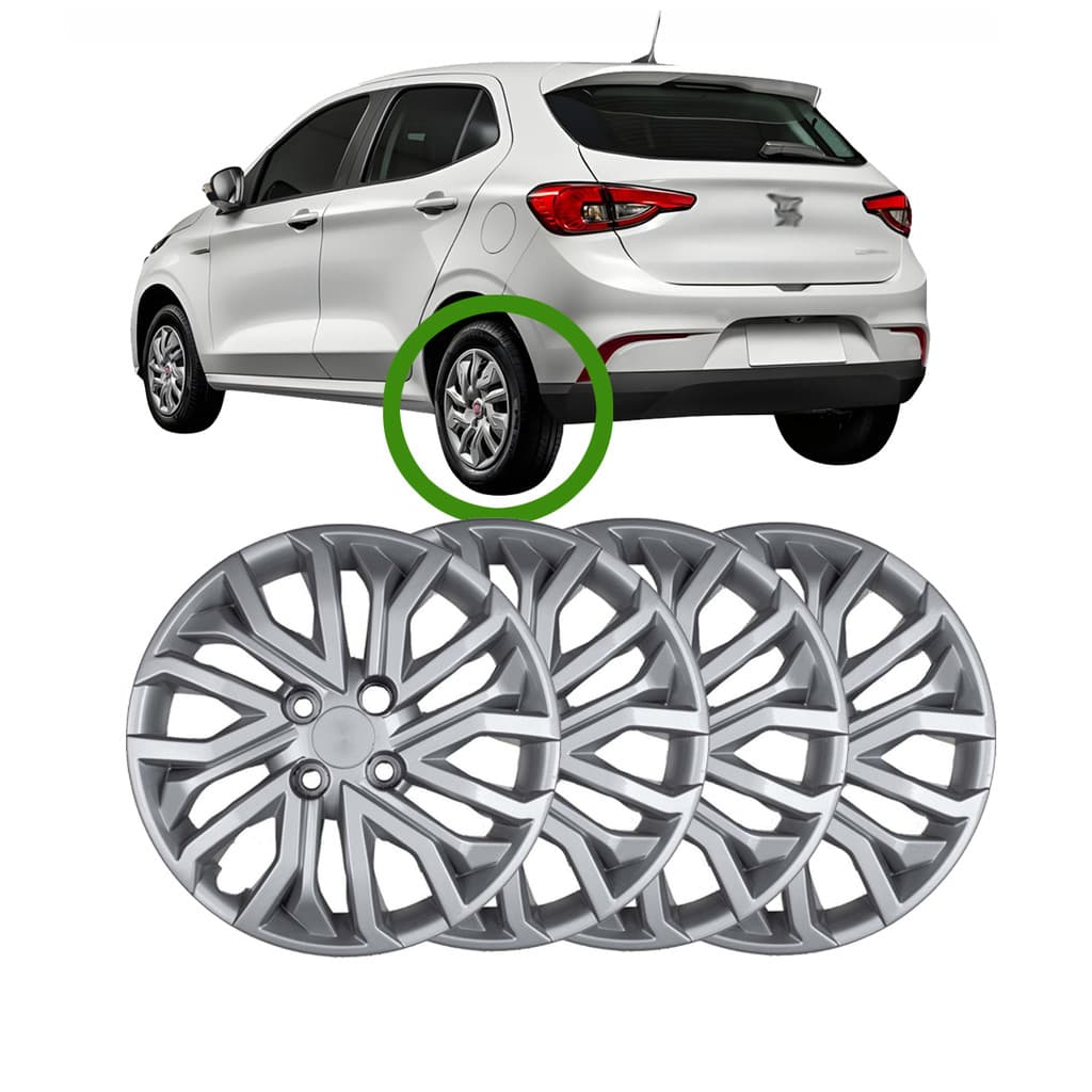 Jogo de 4 Calotas para FIAT ARGO/CRONOS - ARO 15