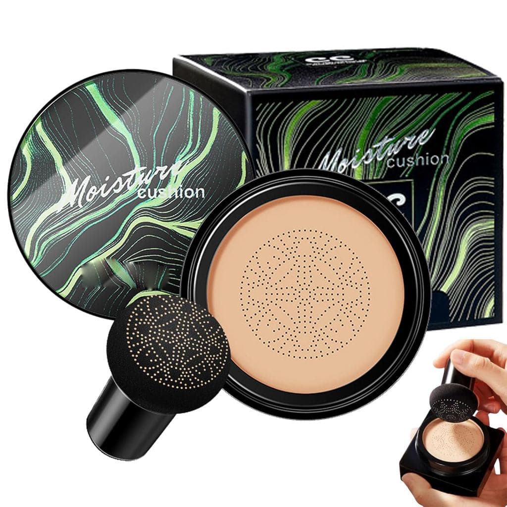 Mushroomradiance Revela uma Pele Impecável que Reverte os Efeitos do Tempo, Creme CC Mushroomradiance, Base Air Cushion,