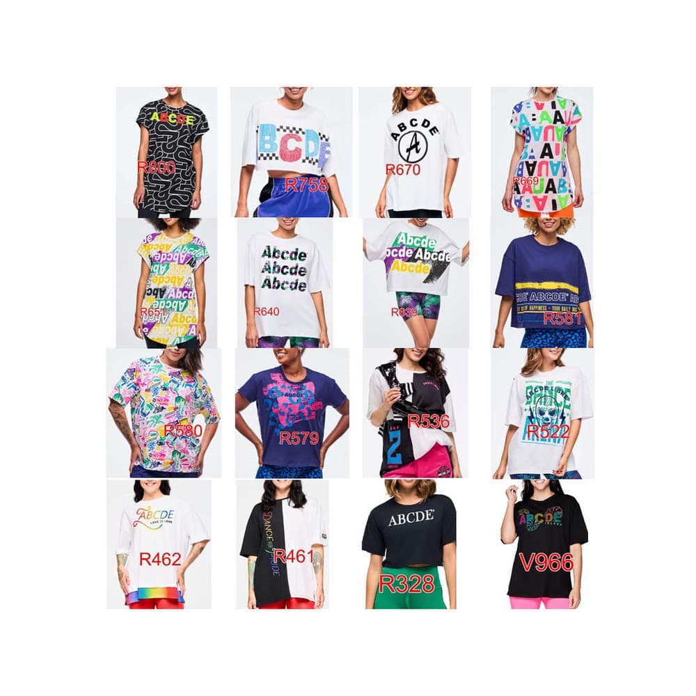 ZW Camiseta Masculina Feminina 461 462 579 580 581 639 640 651 669 670 758 800