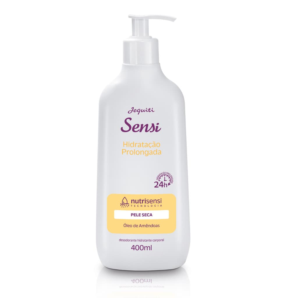 Hidratante Sensi Hidratação Prolongada 400ml  Amêndoas  Jequiti  (NOVO)
