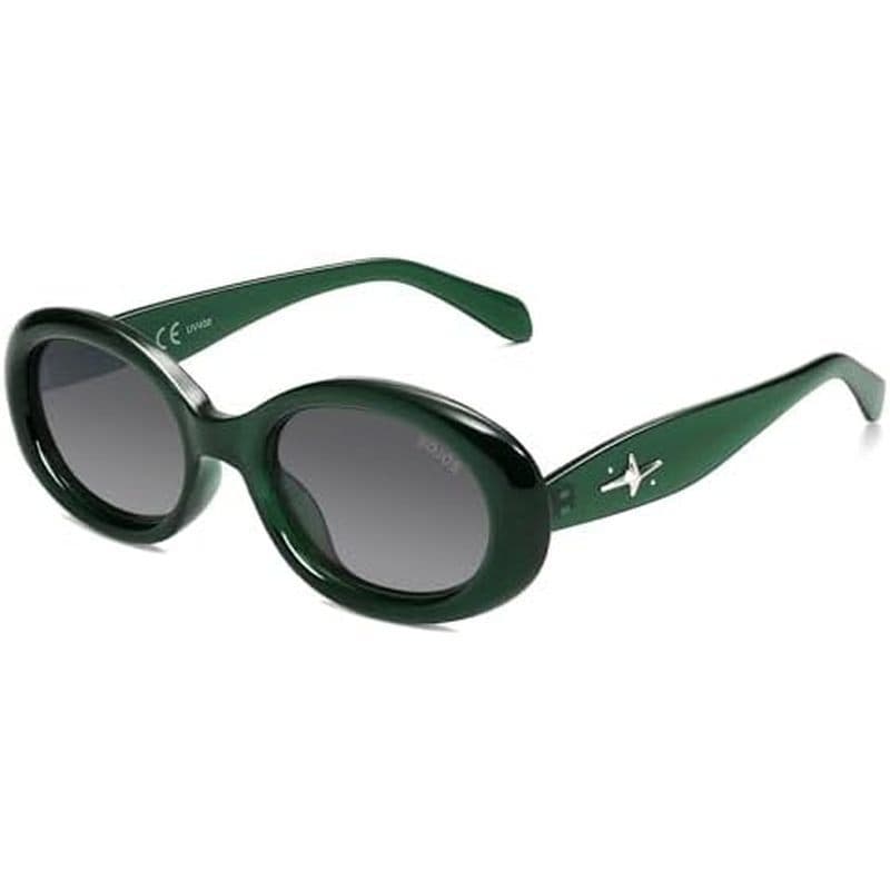 SOJOS Retro Oval Polarizado Óculos De Sol Para Mulheres Homens 90s Vintage UV400 Proteção Minúsculos SJ2286