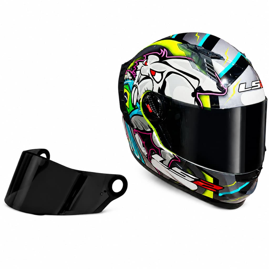 Viseira Fumê para Capacete ASX Para LS2 FF358 ou FW3 GT GTN GT CLASSIC