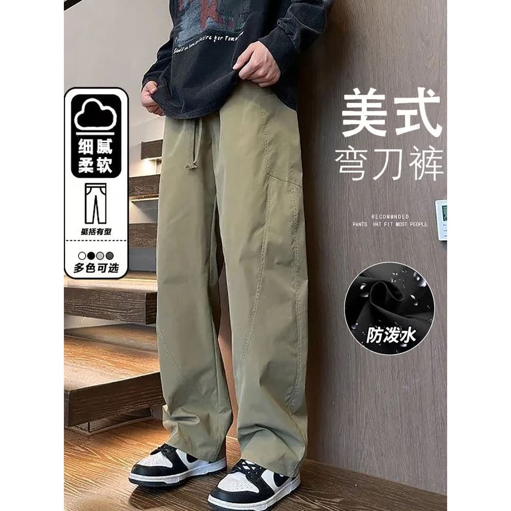 Machete macacão masculino outono novo estilo Street Wear americano paraquedista calças casuais soltas em linha reta jaqu