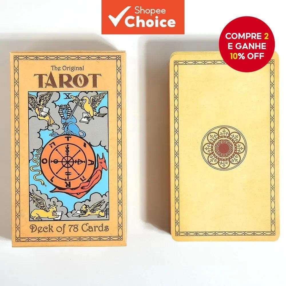 Baralho de Tarot Original Rider Waite, 78 Cartas Tradicionais para Iniciantes, Presente Místico para Entusiastas - Conju