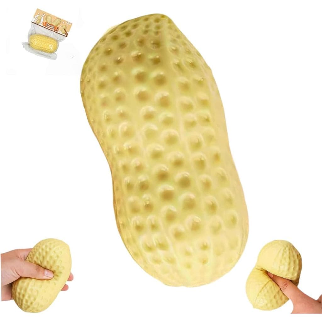 Squishies de Amendoim, Bolas Squish em Forma de Amendoim, Bola de Massa para Apertar, Brinquedos Sensoriais Macios para