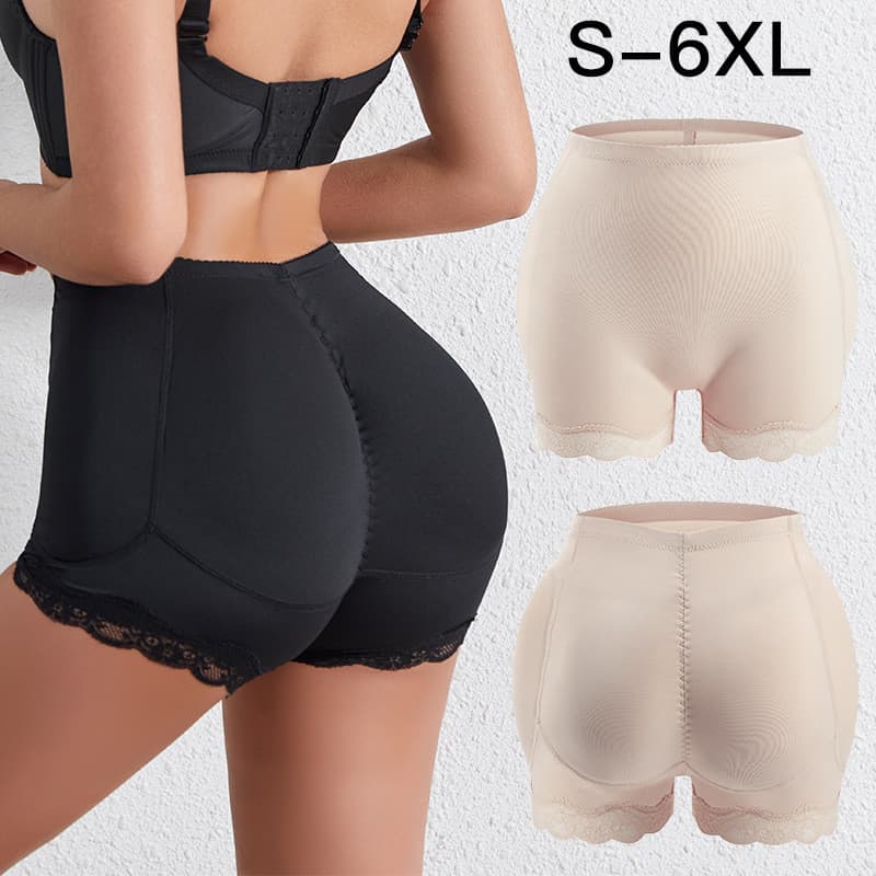 Calças de levantamento de bunda femininas falsas, levantamento de bunda, aumento de virilha, tamanho grande, calça model