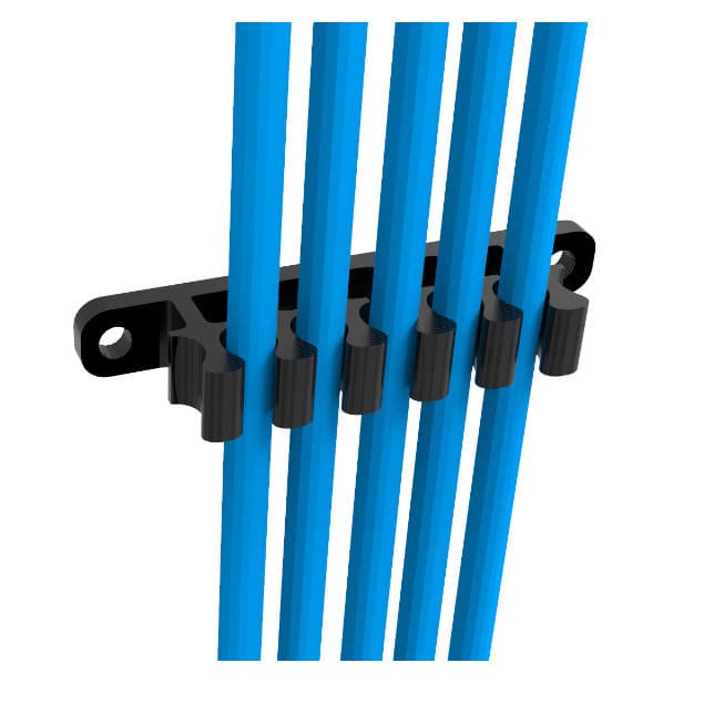 Kit Clip Pente Organizador 5 Cabos E Fios 8mm Fixar Parede