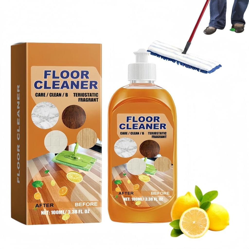 Líquido de Limpeza Multiuso para Pisos, Removedor de Manchas e Odor de Dupla Ação para Limpeza com Mop, Solução de Limpe