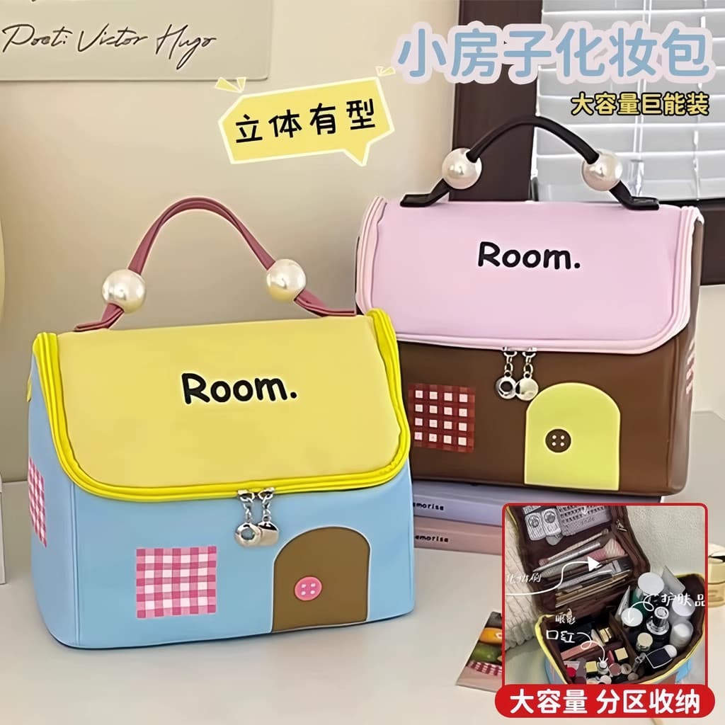 Casa pequena saco cosmético grande capacidade portátil Oversized feminino 2026 novo estilo High-End saco de armazenament