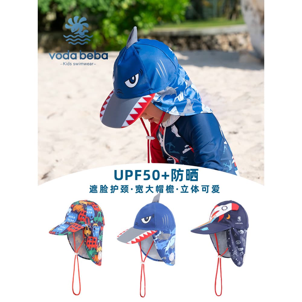 Voda Beba Chapéu de sol infantil Chapéu de praia Proteção solar ao ar livre Proteção para pescoço Proteção facial Proteç