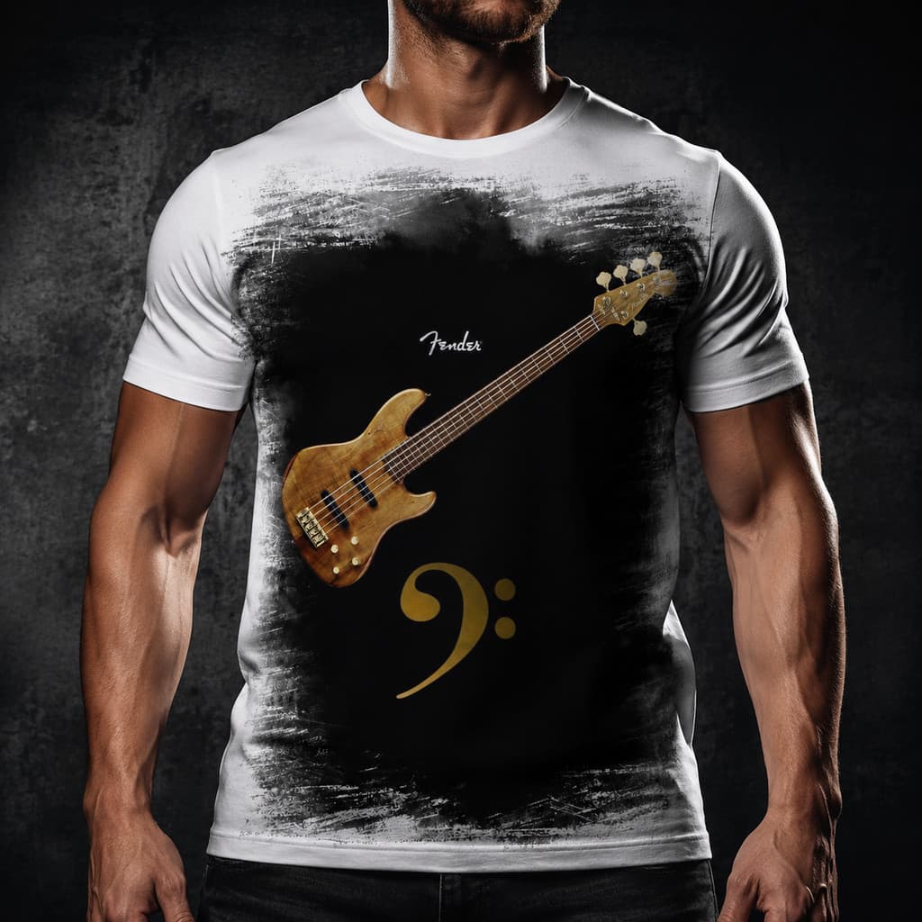 Camiseta Contra Baixo Clave Fá 2 - Dicelli