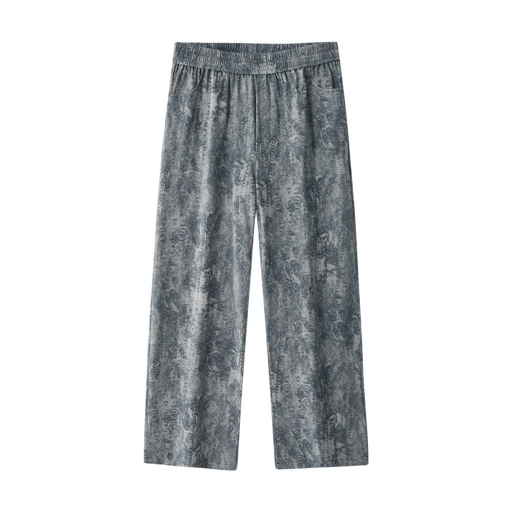 T na moda tamanho grande All-Match primavera outono gordura masculino solto em linha reta mais magro olhar espírito Jean