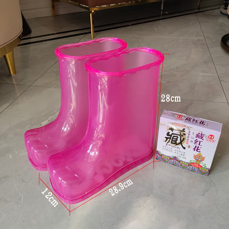 Banheira de pés versão coreana casa plástico engrossado pé banheira botas massagem acupuntura pé sapatos de banho das mu