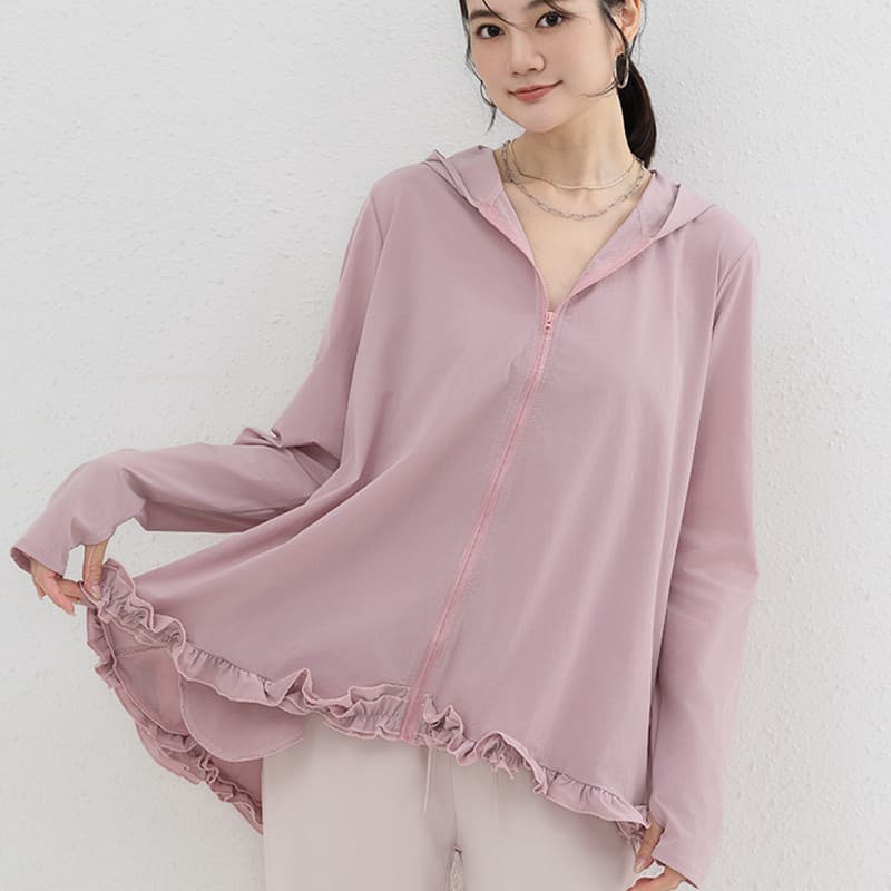 Verão japonês estilo fino protetor solar roupas femininas de manga comprida Anti-ultravioleta respirável Cardigan solto