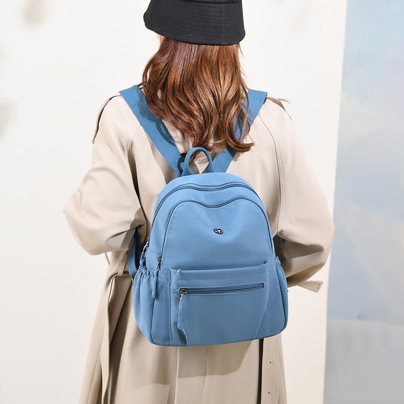 Oxford pano náilon lona mochila feminina 2026 novo estilo leve moda viagem pequena mochila saco de escola lazer à prova