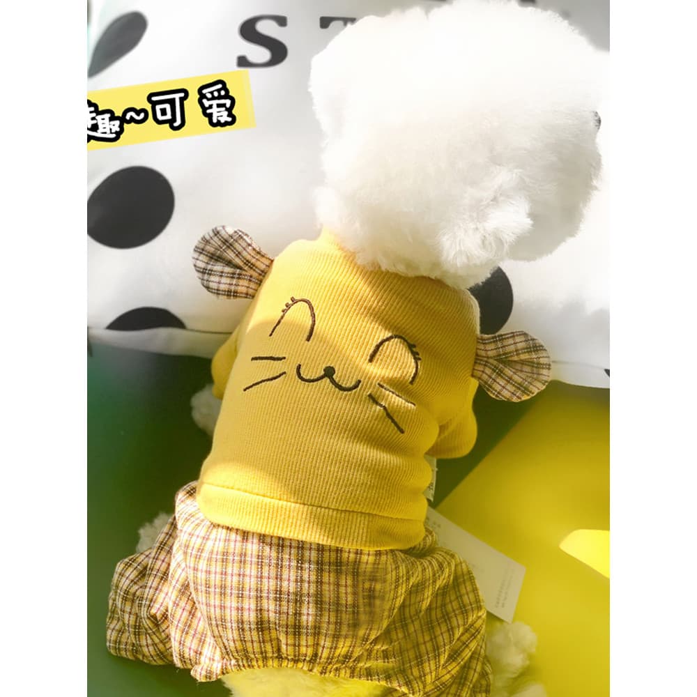 Roupas para cães outono inverno Pet Teddy Bichon Pomeranian Schnauzer engrossado quente roupas de inverno roupas de quat
