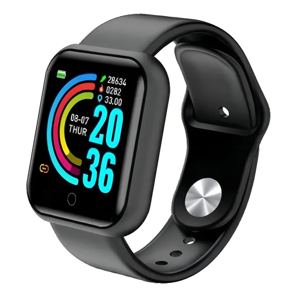 Smartwatch D20 Bluetooth Preto Monitor Fitness Pulseira