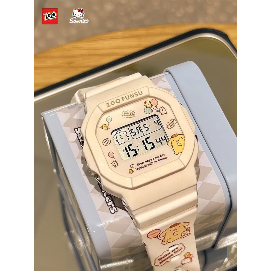 relogio feminino luxo relogio feminino pequeno Sanrio relógio eletrônico infantil genuíno, meninas, mulheres, ensino méd