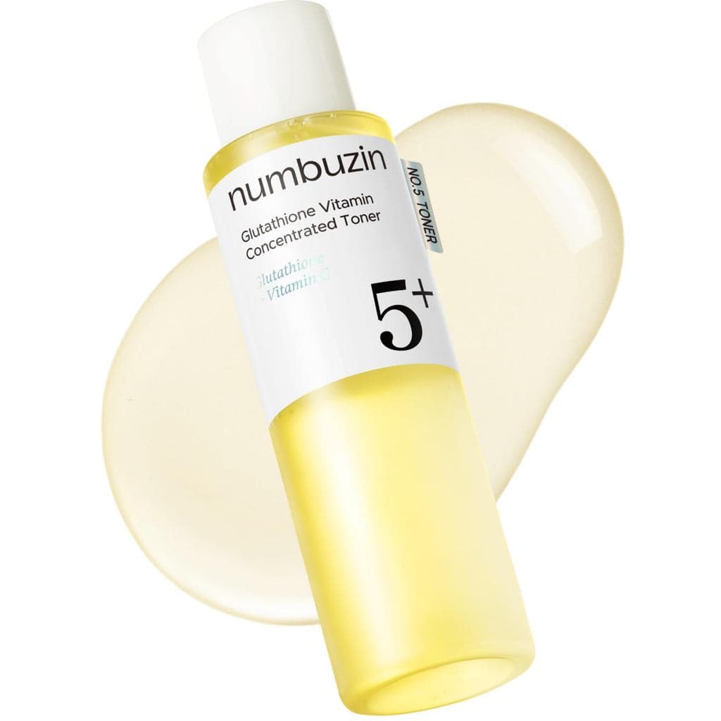 numbuzin No.5 Tônico Essencial Potenciador de Vitaminas, Tônico Revitalizante para Pele Irregular e Sem Brilho, Glutatio
