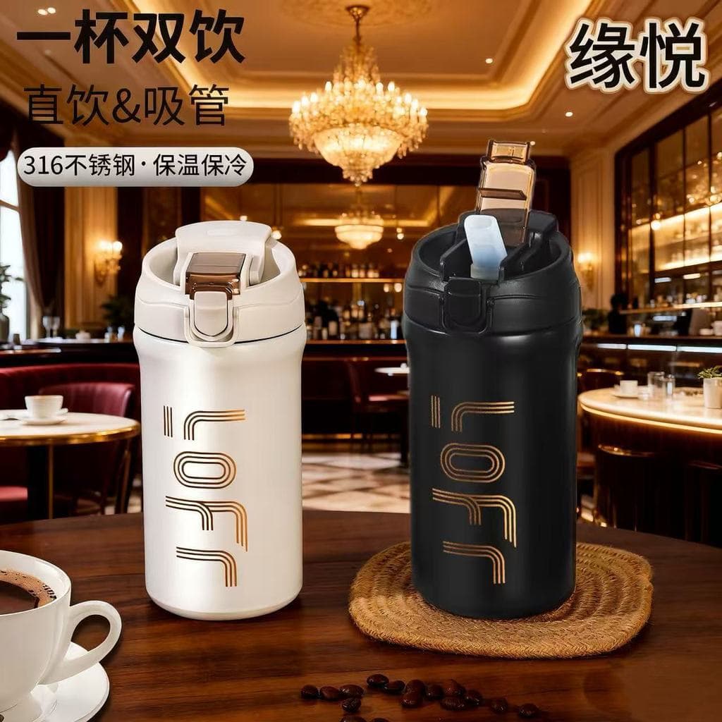 Acompanhando xícara de café masculino simples copo térmico do carro feminino luz luxo frio mantendo calor ao ar livre po