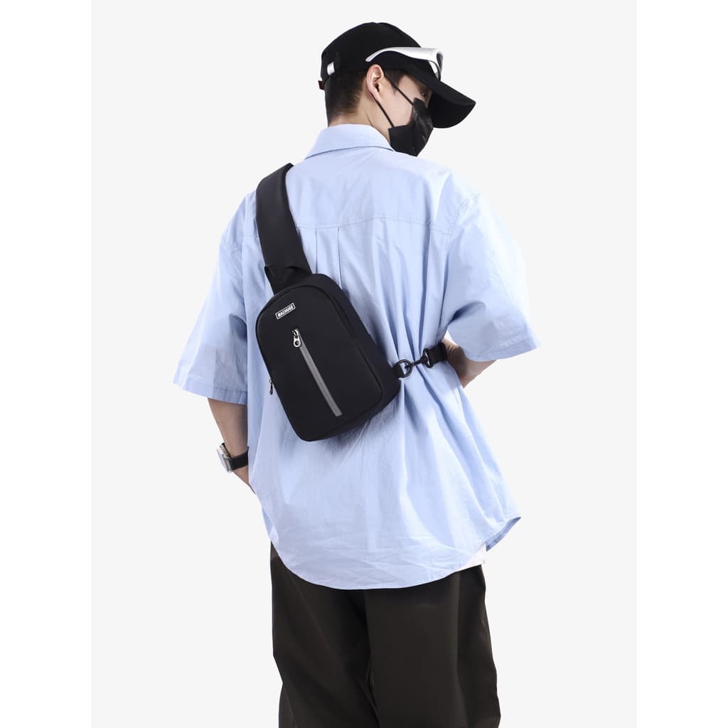 Bolsa de peito masculina bolsa mensageiro de ombro Casual moda All-Match ciclismo mochila High-End nicho leve 2026 novo