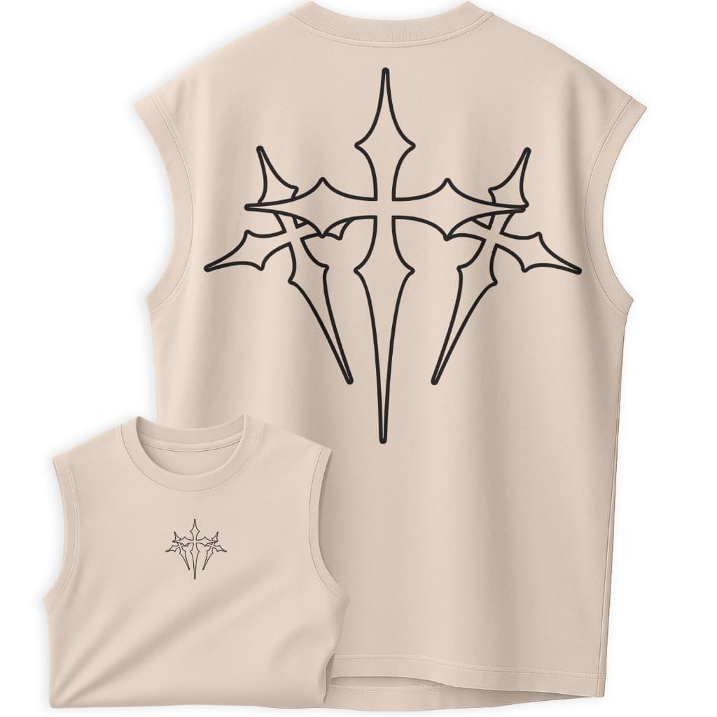Regata Oversized Camisa Machão 100% Algodão Camiseta Cruz StreetWear Style Casual Urban
