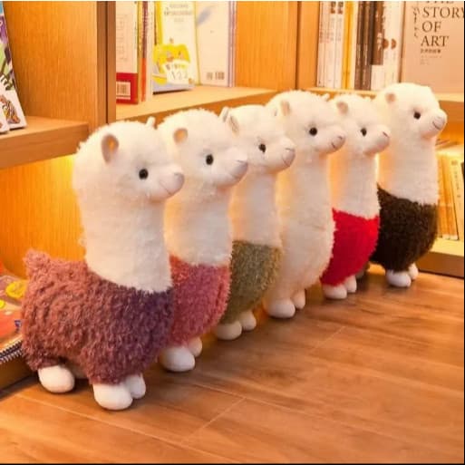 Brinquedo de pelúcia bonito Alpaca boneca simulação brinquedo de pelúcia travesseiro Ragdoll boneca presente de aniversá