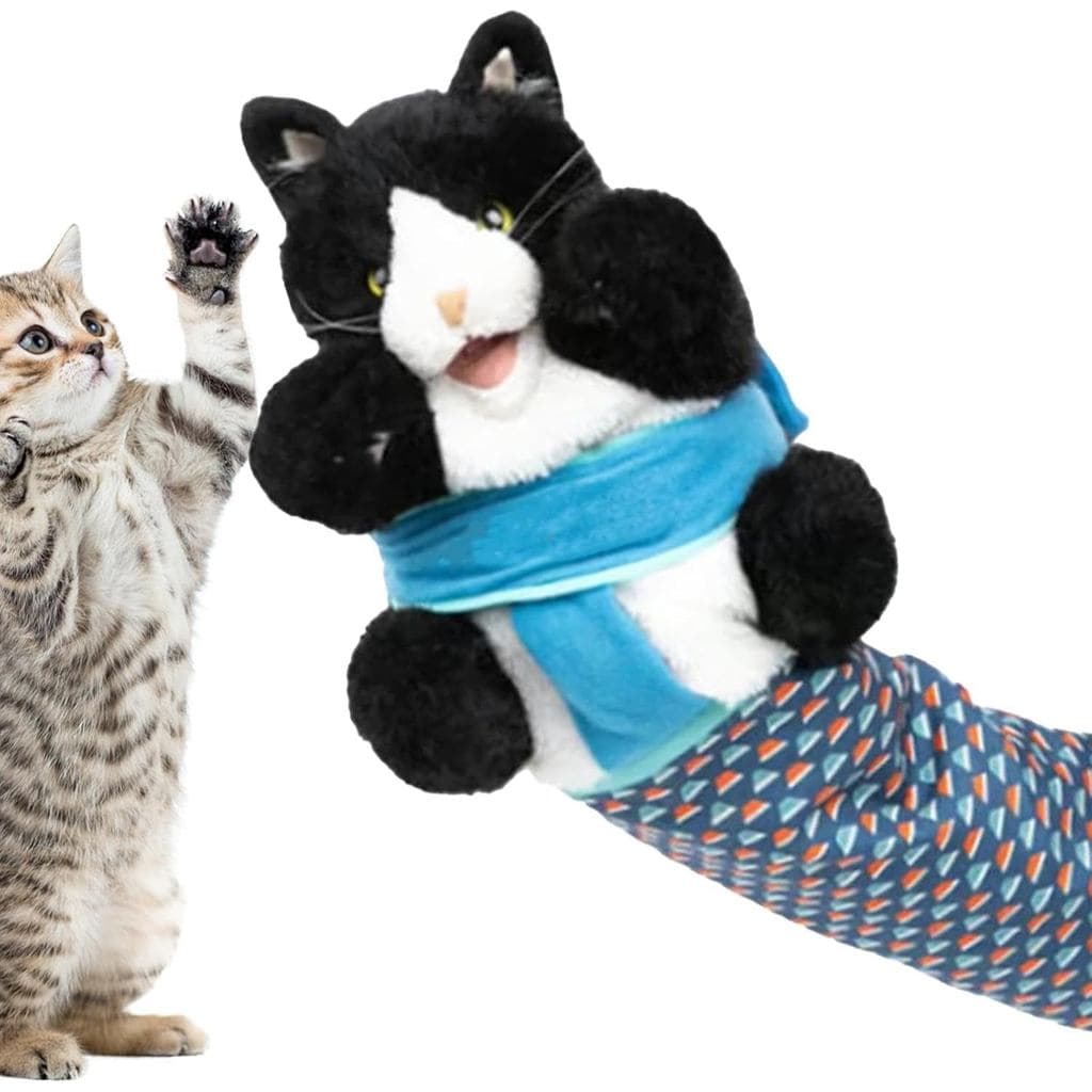 Luva de Luta para Gatos Antarcking, Fantoches de Mão de Pelúcia para Gatos, Brinquedo de Luta para Gatos, Brinquedo de P