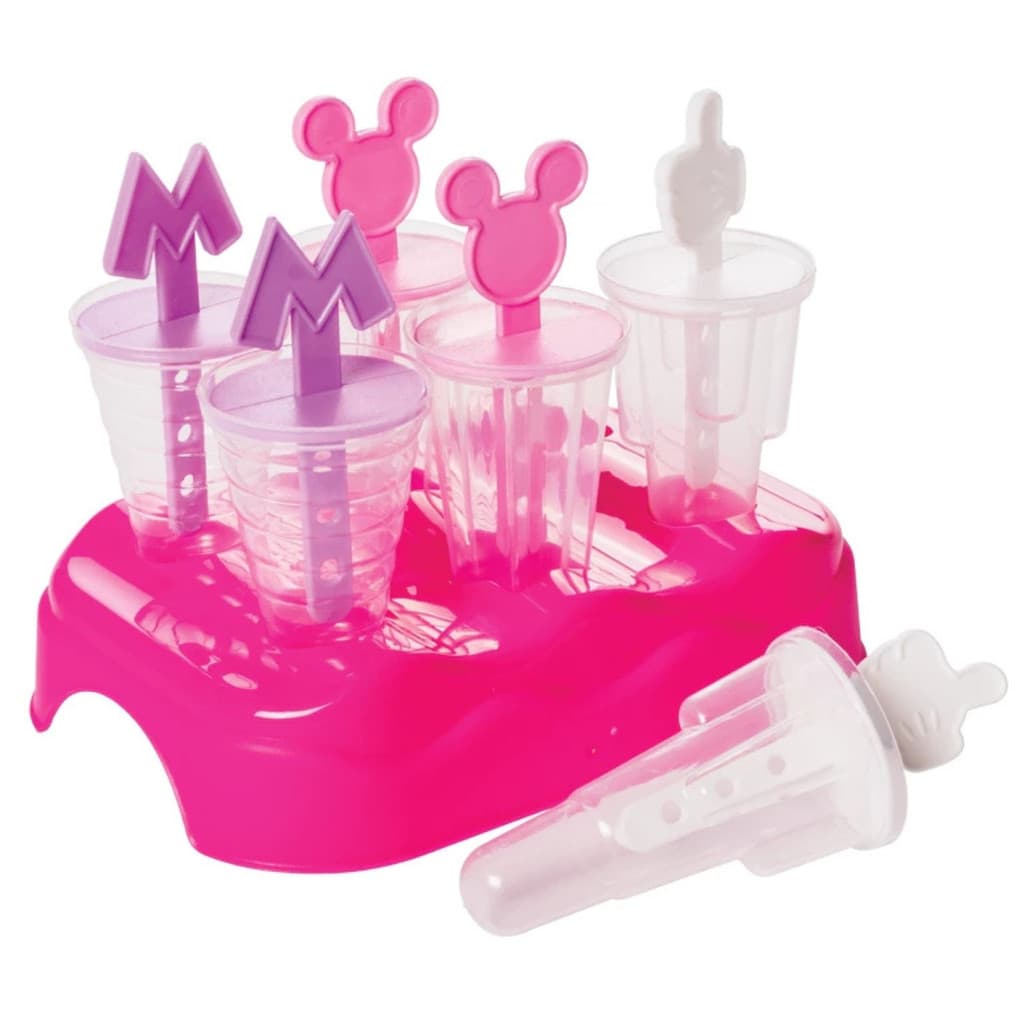 Kit 6 Forma de Sorvete Disney Minnie Para Picolé - Rosa