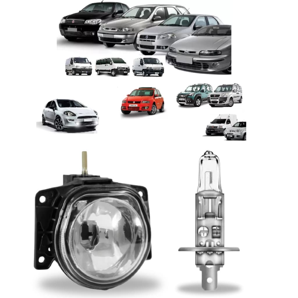 FAROL MILHA MILHA FIAT DOBLO 2002 A 2020  LE C/LAMP