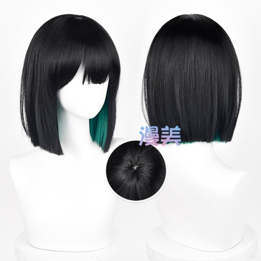Alien Stage Sua Peruca Cosplay 30cm Preto Cor Misturada Cabelo Sintético Resistente Ao Calor