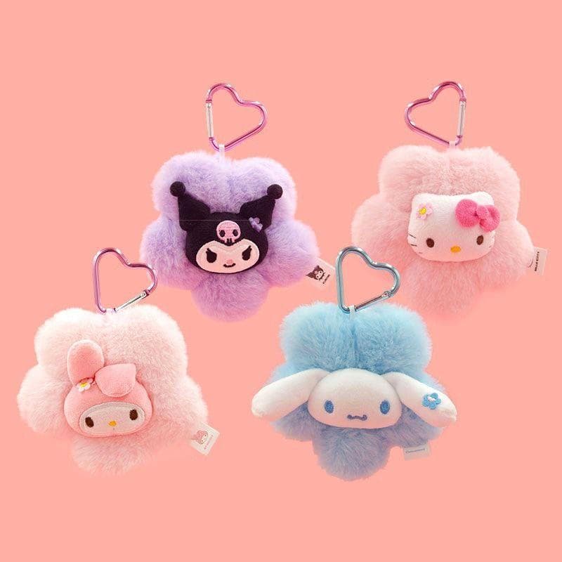 Sanrio Kuromi melodia boneca de pelúcia dos desenhos animados boneca chaveiro bonito saco ornamentos influenciador All-M
